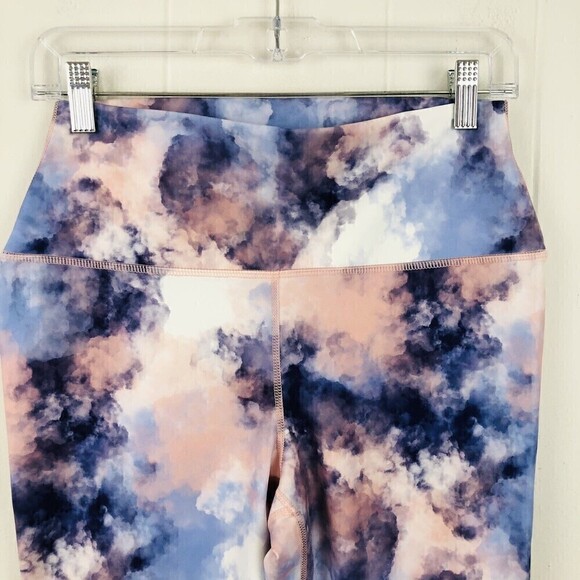 Roxy Kaileo Womens High-Waisted Ankle Leggings Mellow Rose Cloud Colors Large - Picture 6 of 14